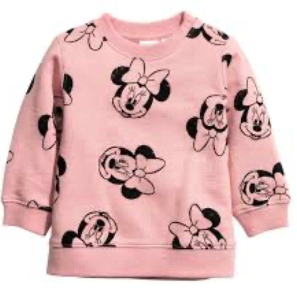 H&M Minnie Mouse pink sweatshirt